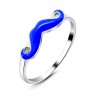 Enamel Mustache Fashion Rings NSR-129